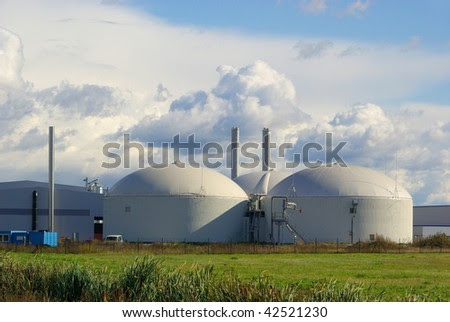 stock photo : biogas plant