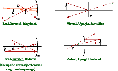 Reflection and Mirrors Review - Answers