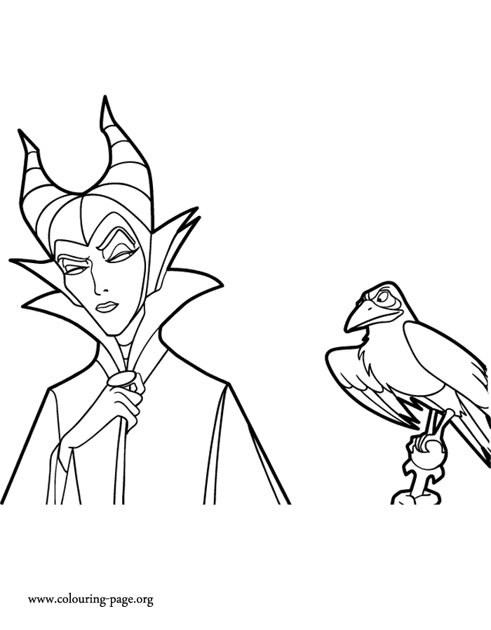 Download Maleficent coloring pages to download and print for free