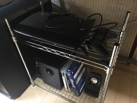ダイソーのメタルラックでps3とps4を収納してみる じょーんのサボりがちなブログ