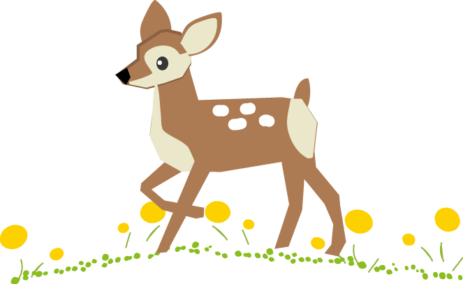 子鹿 シカ 鹿 のイラスト 無料イラスト