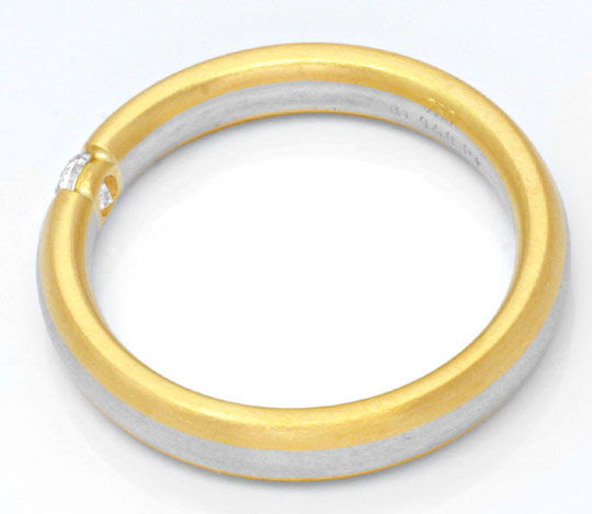 Original-Foto 3, BRILLANT-SPANNRING PLATIN GELBGOLD RIVER LC LUXUS! NEU!