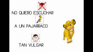 CANCIÓN EL REY LEÓN PICTOGRAMAS