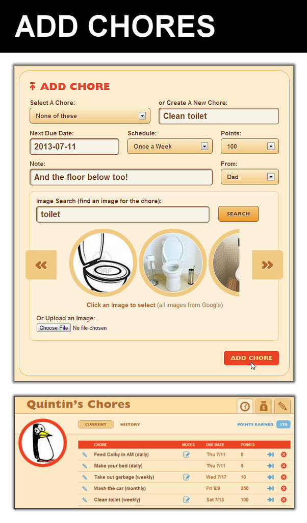 Add Chores to ChoreMonster