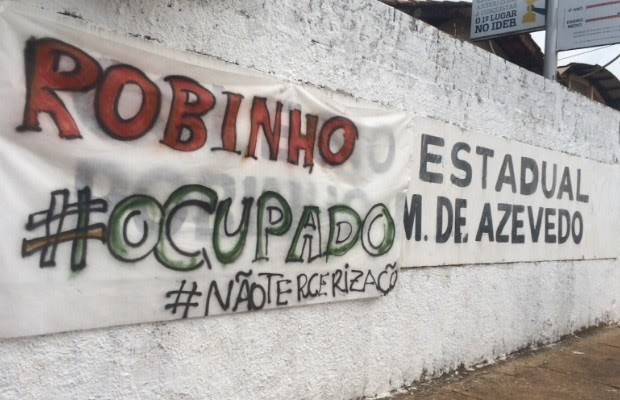 Estudantes ocupam outra escola em protesto contra terceirização, em Goiás (Foto: Divulgação)