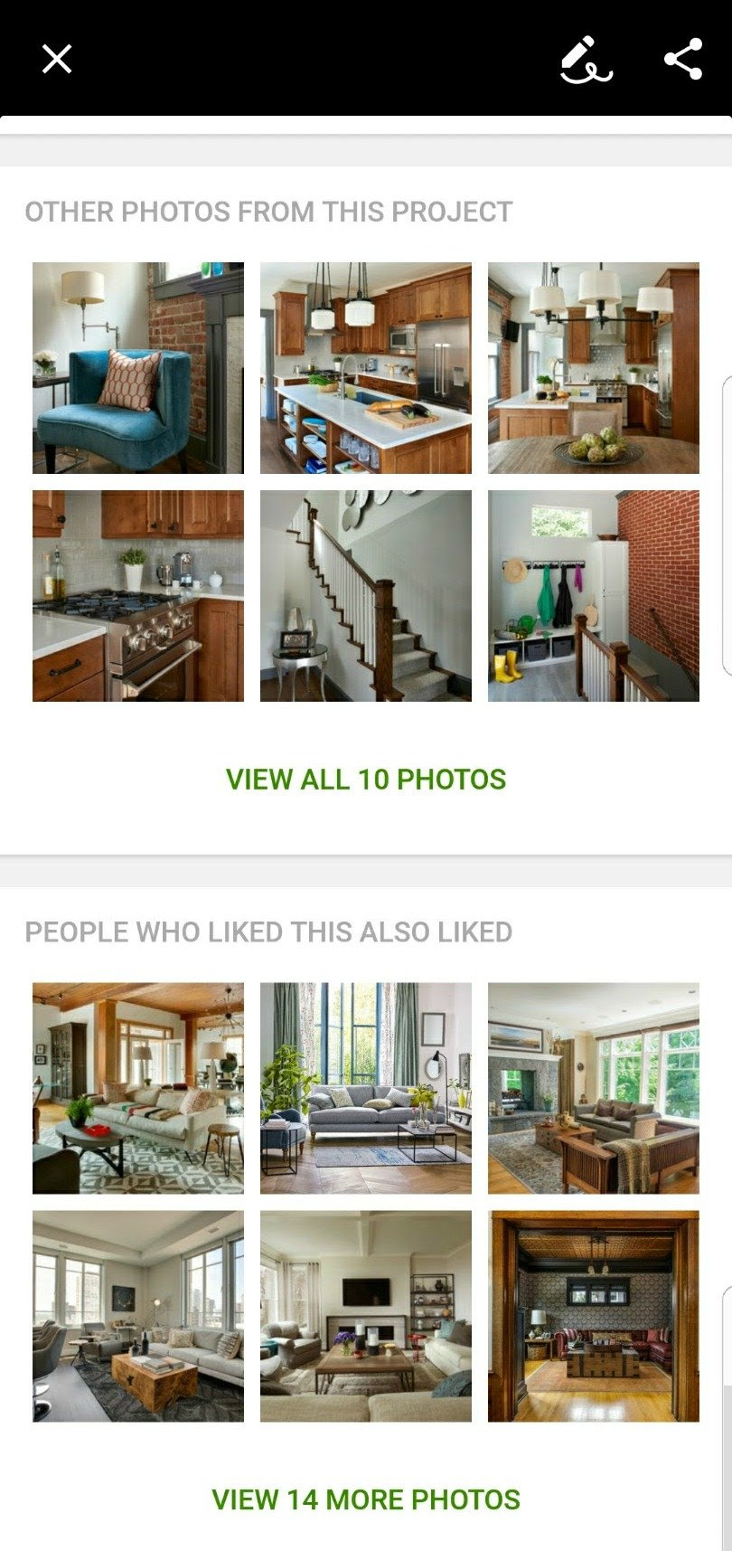 Houzz Home Inspiration Screenshot