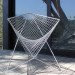 Parabola Chair, Carlo Aiello, New York deisgner, New York art, mathematics, hyperbolic paraboloids, chair design, metal chairs, green furniture, Red Dot Award