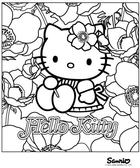 images  coloring  kitty  pinterest