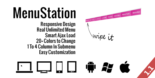 MenuStation - Real Unlimited Responsive Menu - CodeCanyon Item for Sale