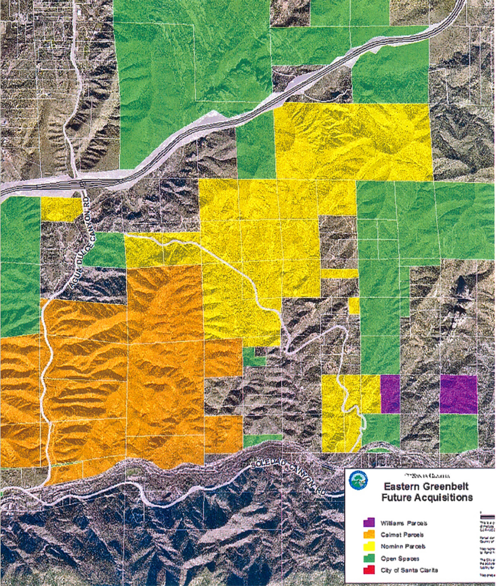 The two purple parcels are the ones under discussion.