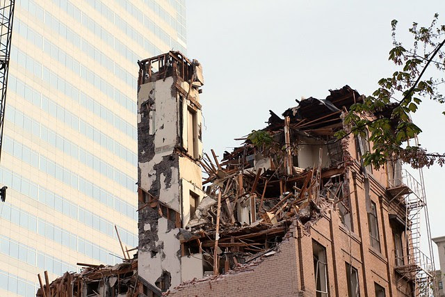 demolition, park blocks