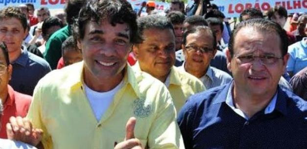 Edinho Lobão ao lado do traidor Stênio Rezende