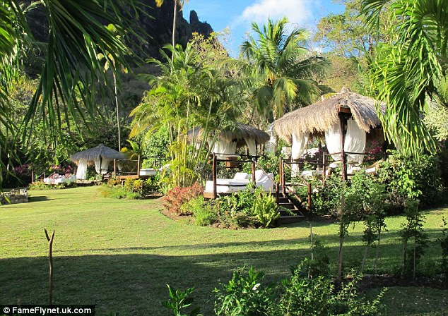 Paradise: The couple are said to be renewing their vows at the exotic Sugar Beach resort in St. Lucia
