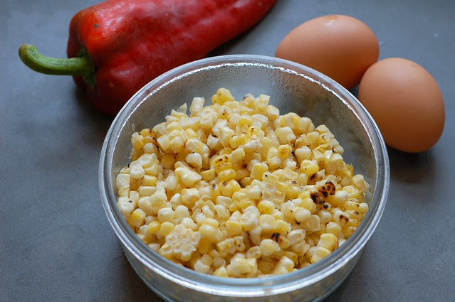 Fritter ingredients by Eve Fox, Garden of Eating blog, copyright 2011