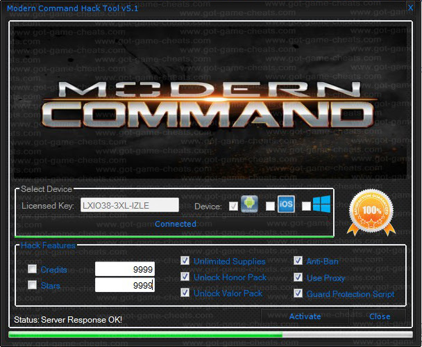 Modern Command Hack