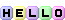 Animated hello