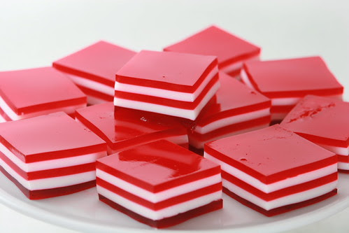 Valentine's 5 Layer Finger Jello