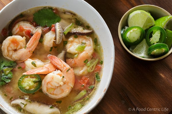 Lemongrass shrimp soup step by step