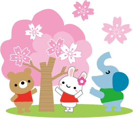 春 桜 お花見のイラスト 無料イラスト