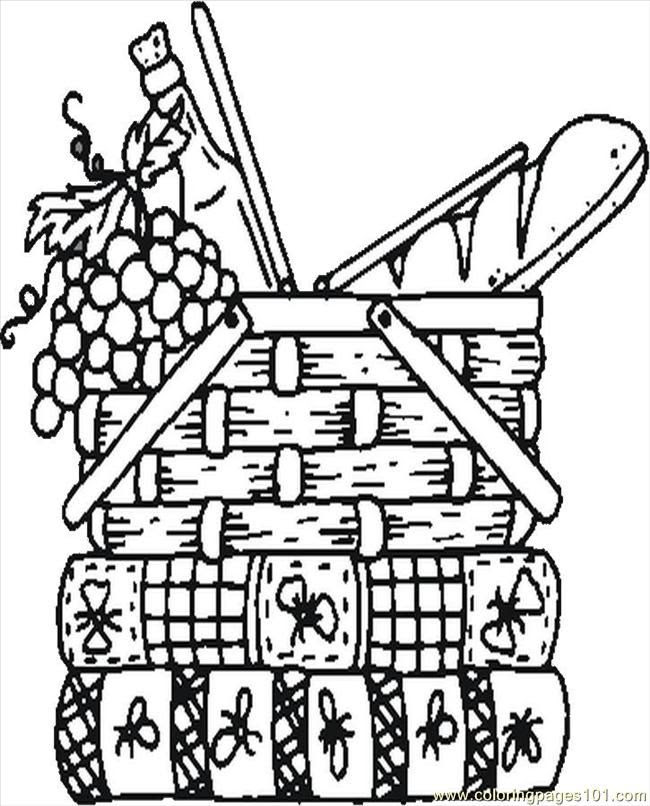 free picnic food coloring pages download free clip art