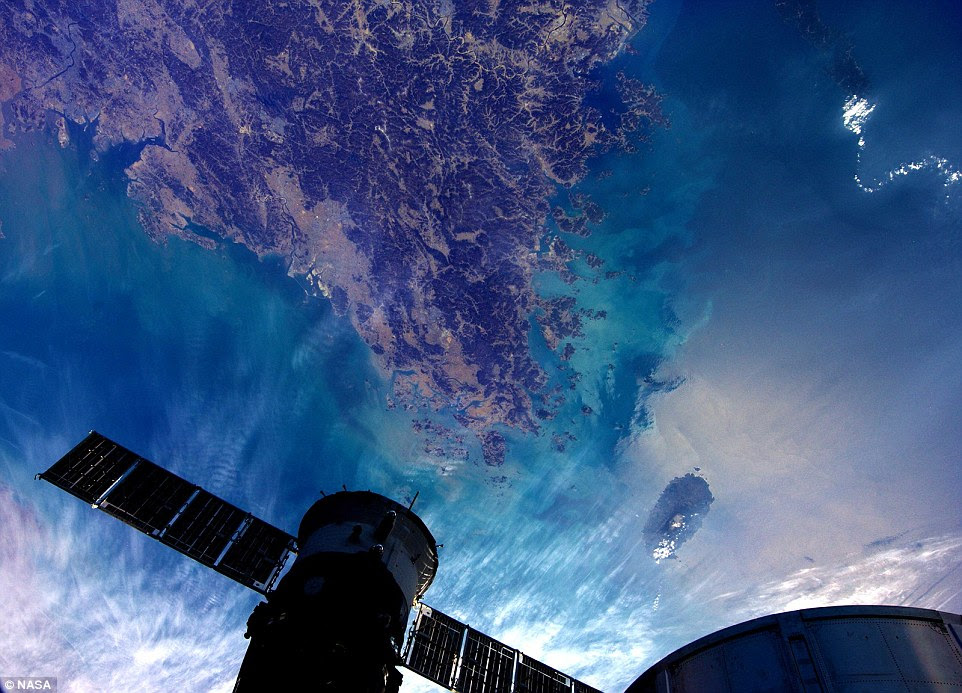 No filter: About 1.2 million pictures were taken as of July 2012 and that number is growing. This incredible image of Earth's oceans was taken by Don Pettit during one of his stays aboard the ISS
