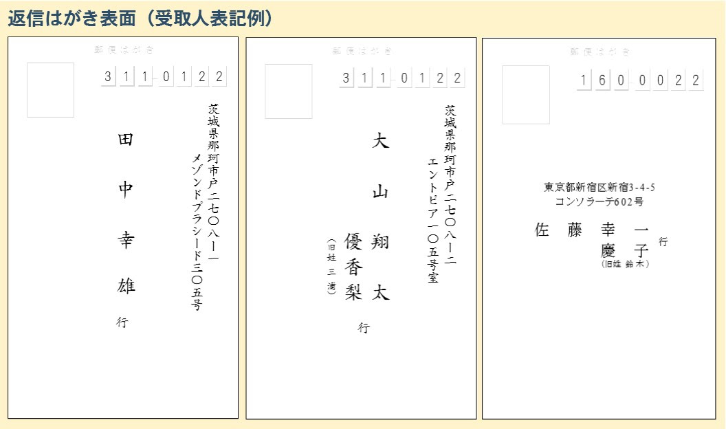結婚式招待状作成のマナーときまりごと 専門店のアドバイス返信はがき編 結婚式のペーパーアイテム印刷通販 Ppigw Shopblog