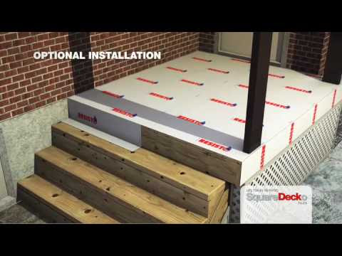 Deck tiles to cover concrete-ciment and wood surfaces 