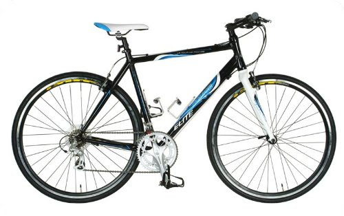 Tour De France Packleader Elite Road Bike (Black/Blue, 700C X 49 cm)