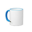 Happy St. Patrick's Day with shamrock clover mug
