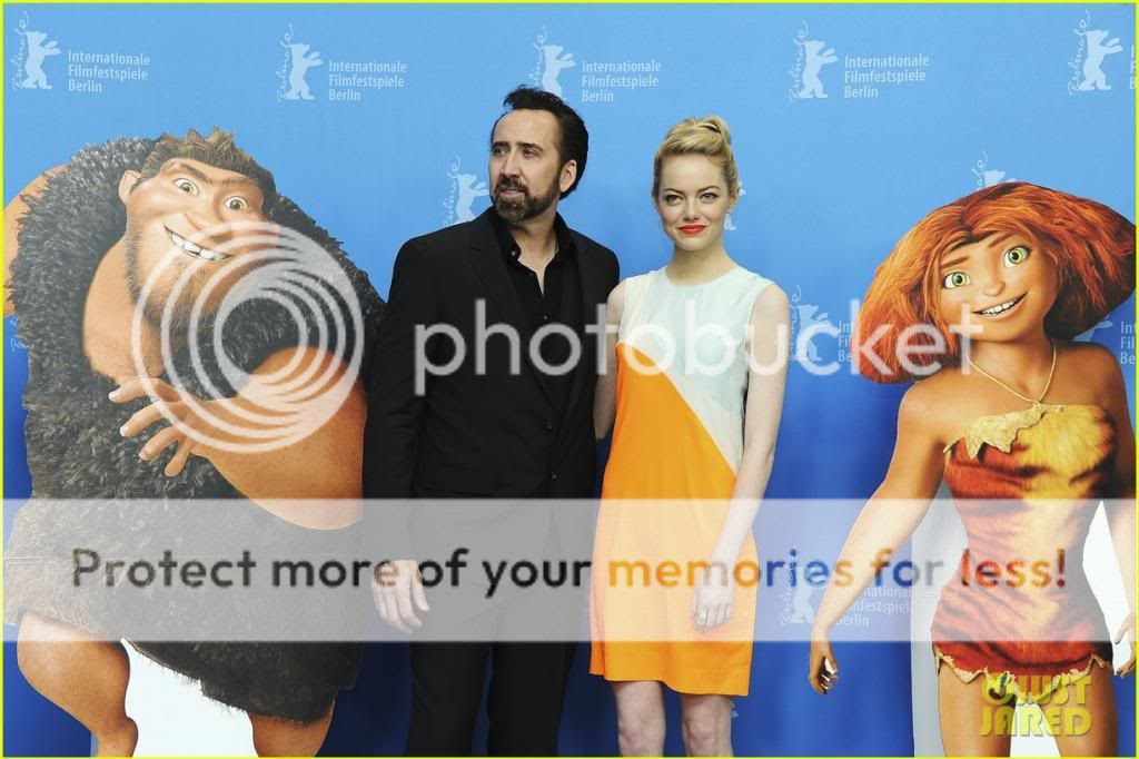 The Croods photo: Nic and emma stone at the 