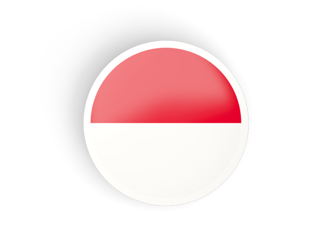 Download Round concave icon. Illustration of flag of Indonesia