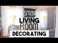 Decorating Tips For Small Living Room