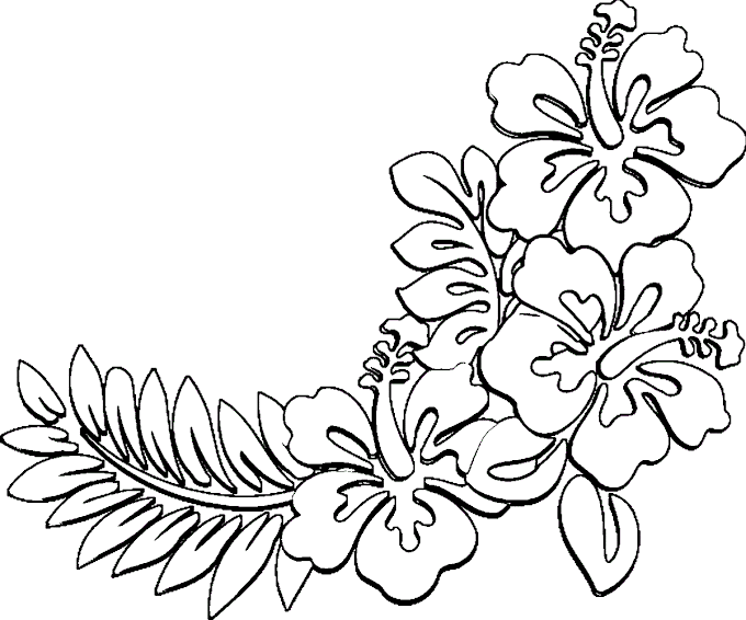 Hawaiian Flowers Printable