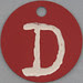 pink tag letter D