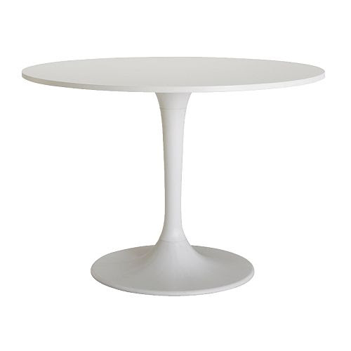 DOCKSTA Table IKEA A round table with soft edges gives a relaxed impression in a room.