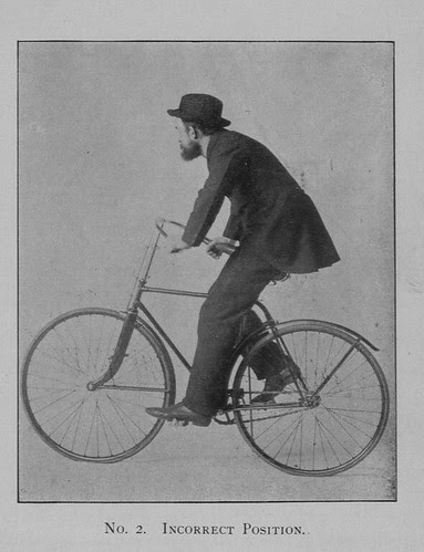 The "incorrect" position for riding