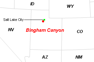 Bingham Canyon ビンガム キャニオン 米国の鉱山