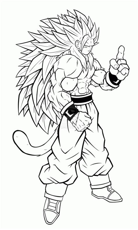  dragon ball z goku super saiyan 4 coloring pages coloring home