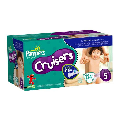 Pampers Cruisers Dry Max Diapers, Size 5, 124 Count