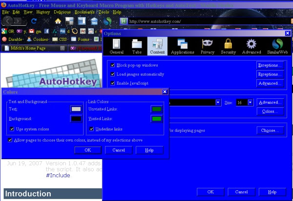 screen shot
