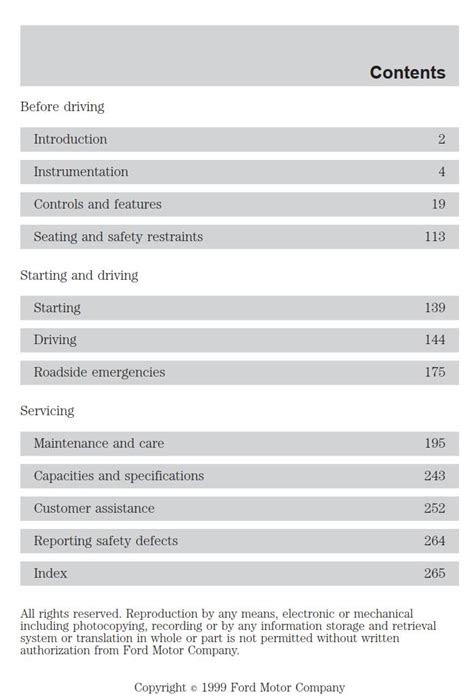 PDF 1999 Ford Explorer Owners Manuals Ford Owne