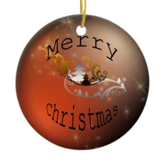 Winter Trees Christmas Ornament ornament
