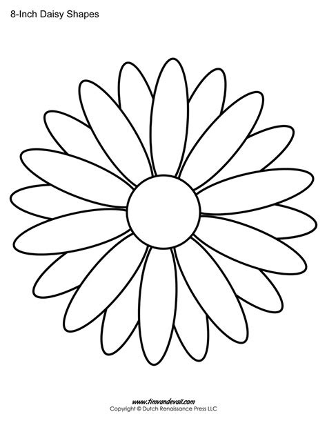 template for daisy flower