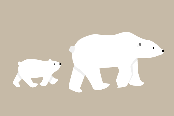 無料イラスト画像 75 シロクマ イラスト かわいい