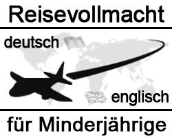 Reisevollmacht kind muster