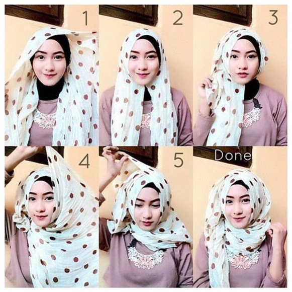 Tutorial Hijab Pesta Simple Segi Empat Modern Jinglepuff Butik