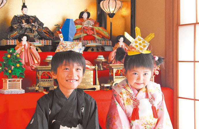 桃の節句 ひな祭り お内裏様とお雛様のかぶりもの チャッピー岡本のアタマ