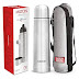 Milton Flip Lid 500 Thermosteel Vacuum Insulated Double Walled Flask with Drinking Cup lid & Jacket,500 ml Water Bottle,24 Hours Hot & Cold,Easy to Carry,Easy Grip,Rust Proof,Tea,Travel Bottle,Silver