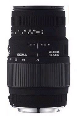 Sigma 70-300mm F/4-5.6 DG Macro Telephoto Lens for Minolta and Sony SLR Cameras