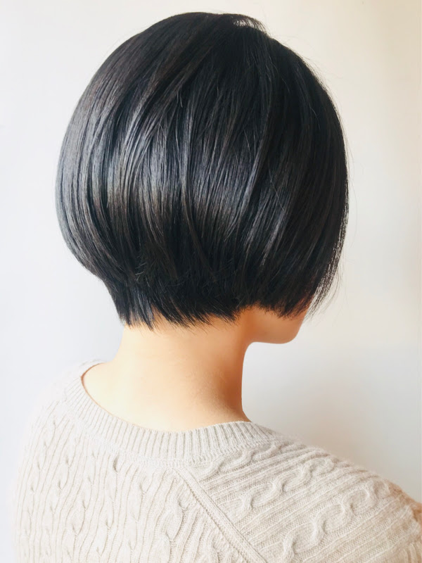 黒髪ショートボブストレート ヘアスタイル 美容院 美容室 モリオフロムロンドン 原宿本店 大宮 池袋 成増